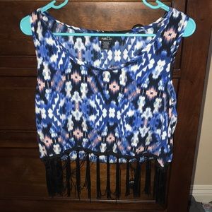 crop top with tassels from rue 21